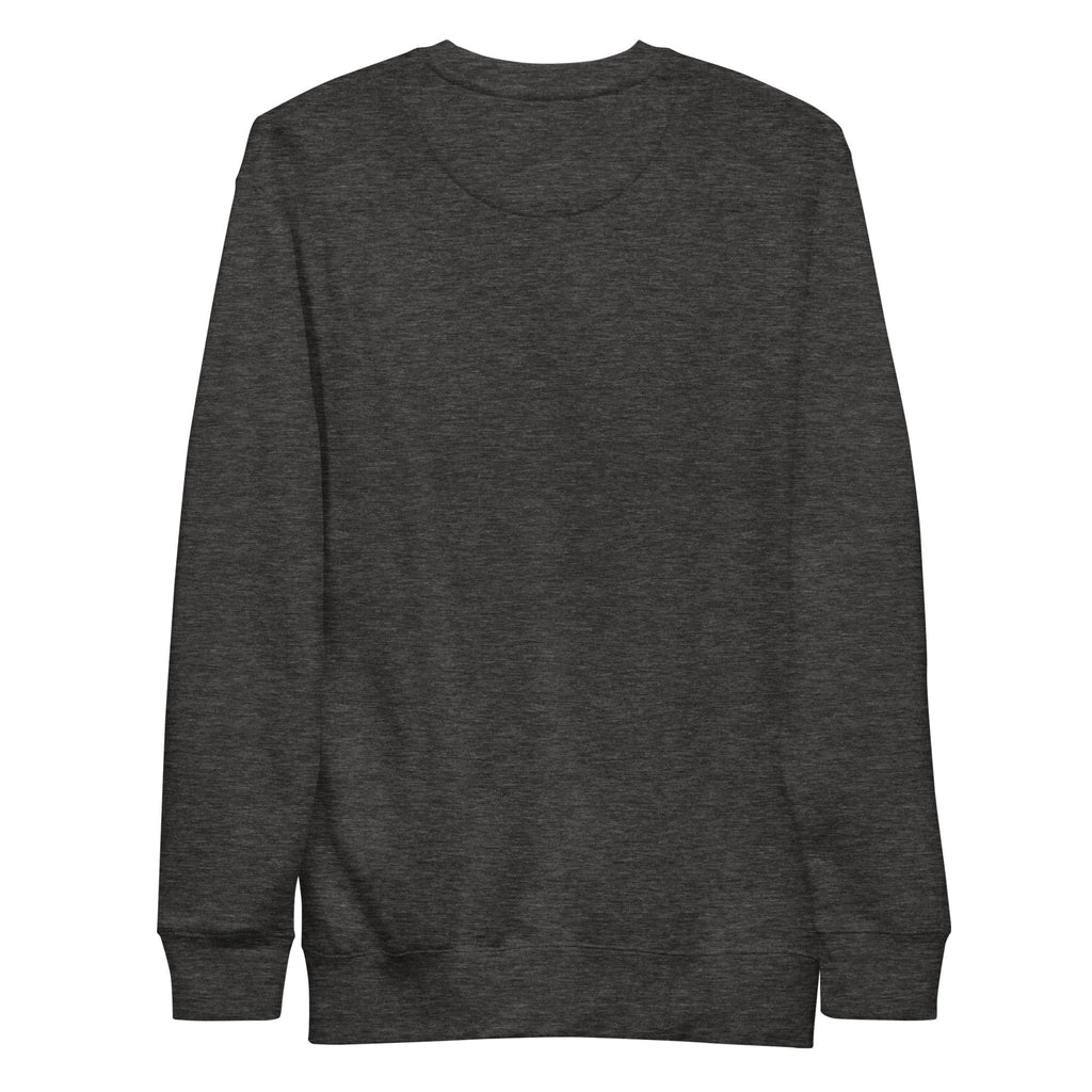 Dark gray long-sleeve shirt on a white background