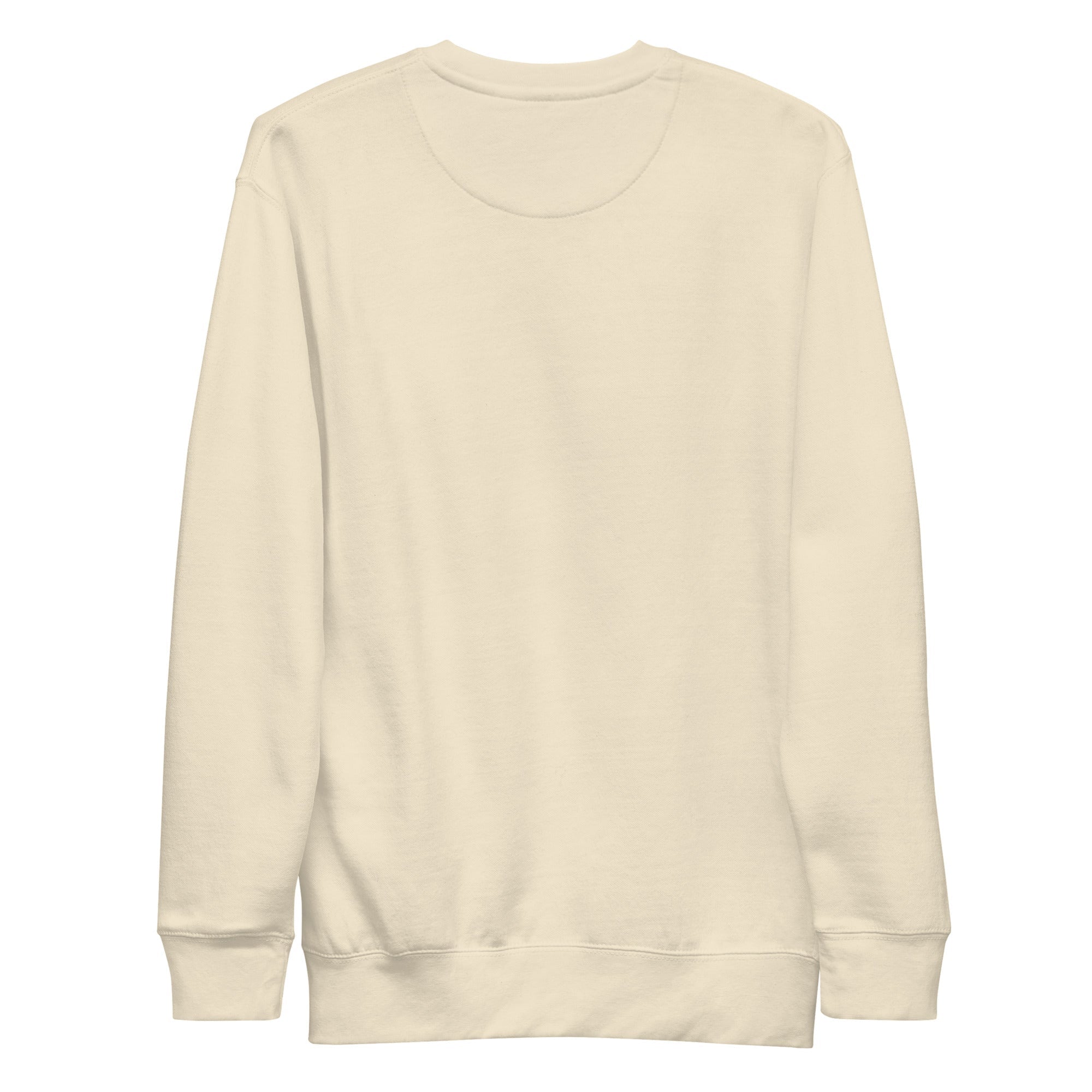 Beige sweatshirt on a white background