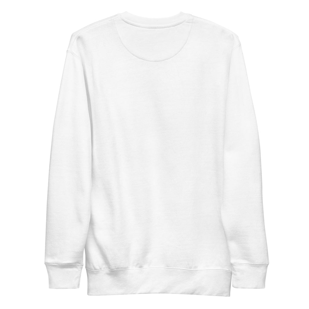 White sweatshirt on a white background