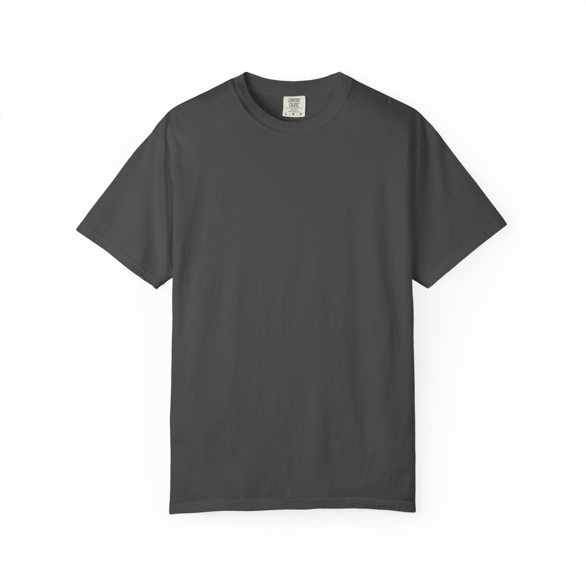 Graphite blank t-shirt on a white background