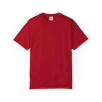 red blank t-shirt on a white background