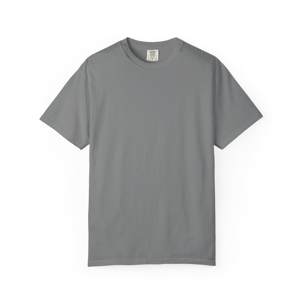 Grey blank t-shirt on a white background
