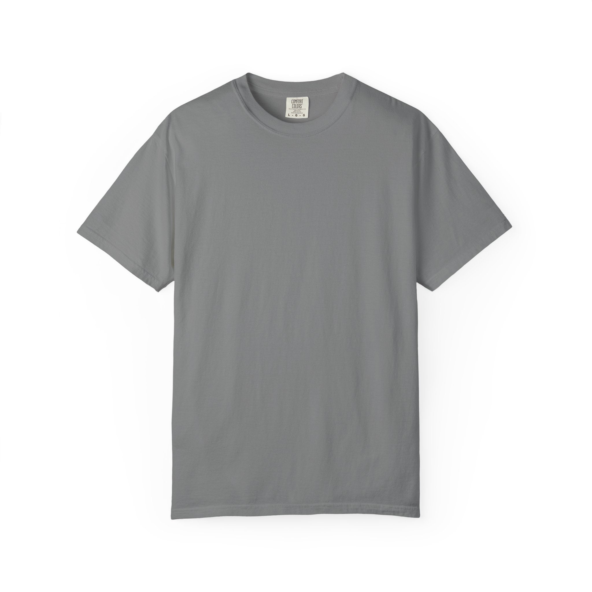 Grey blank t-shirt on a white background