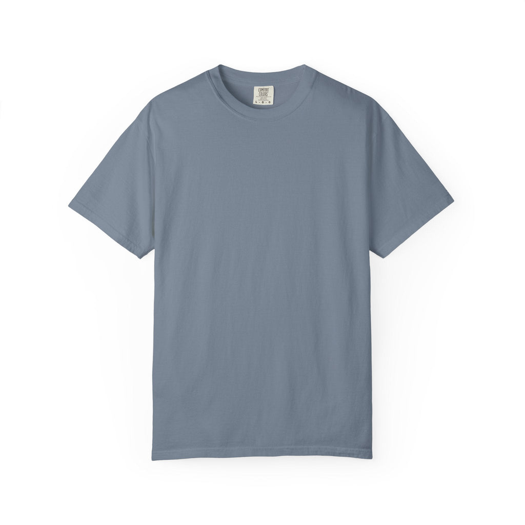 Blue Jean blank t-shirt on a white background