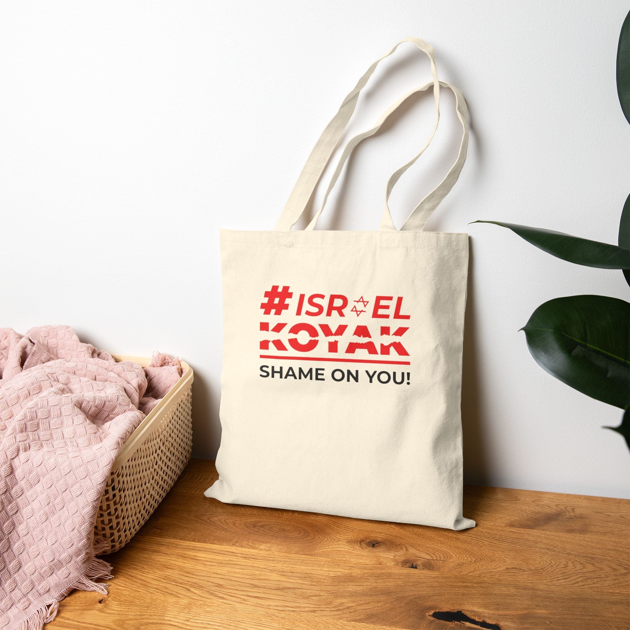 #ISRAEL KOYAK Cotton Canvas Tote Bag - Bags