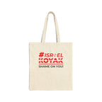#ISRAEL KOYAK Cotton Canvas Tote Bag - Natural / 15’’ x 16’’ - Bags