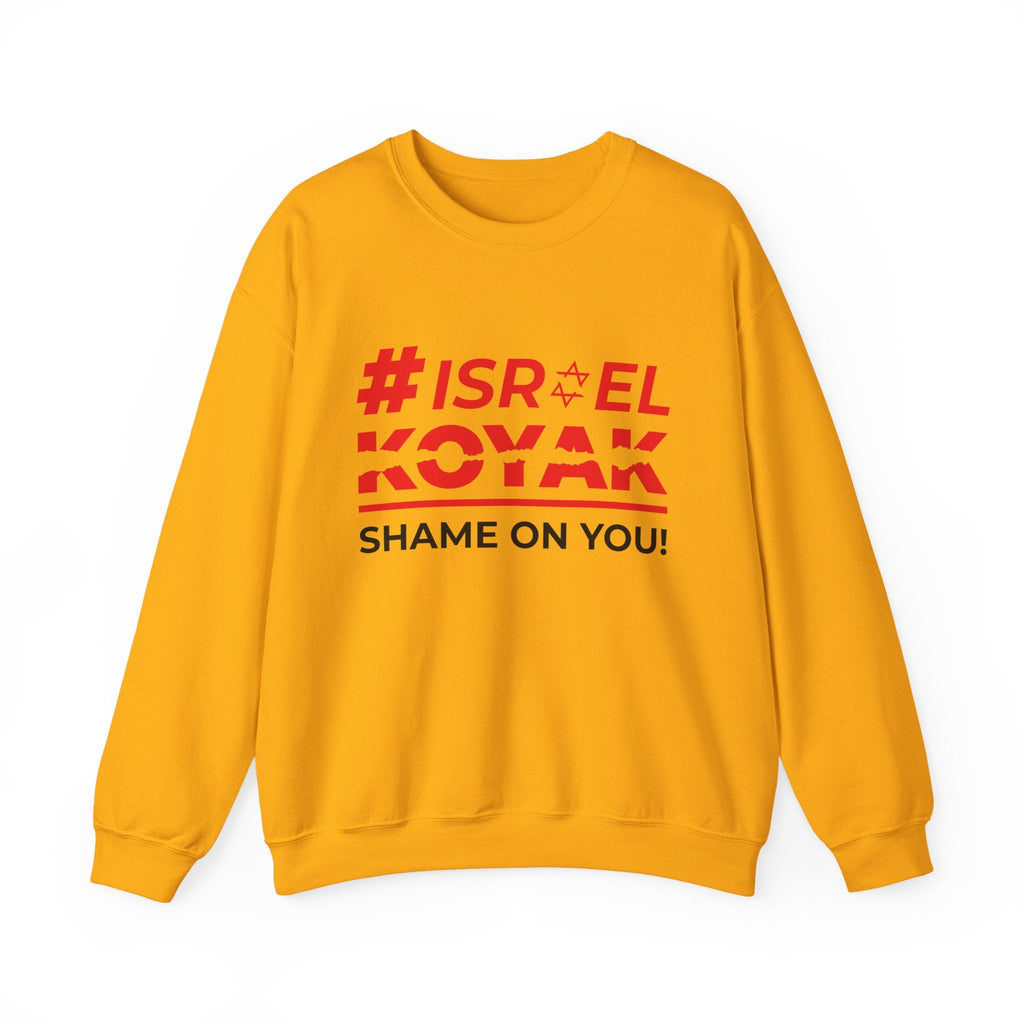 #ISRAELKOYAK Crewneck Sweatshirt - S / Gold