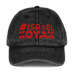 #ISRAELKOYAK Embroidered Vintage Cap - Black