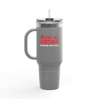 #ISRAELKOYAK Insulated Travel Mug - 40oz - Dark Gray