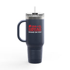 #ISRAELKOYAK Insulated Travel Mug - 40oz - Navy Blue