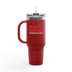 #ISRAELKOYAK Insulated Travel Mug - 40oz - Red