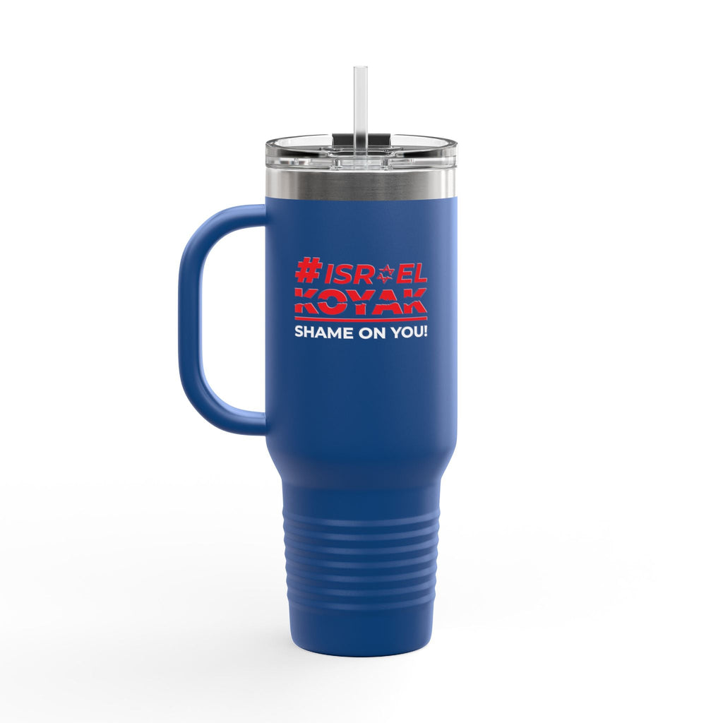 #ISRAELKOYAK Insulated Travel Mug - 40oz - Royal Blue