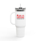 #ISRAELKOYAK Insulated Travel Mug - 40oz - White