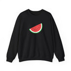 Palestine Freedom Melon Crewneck Sweatshirt - S / Black