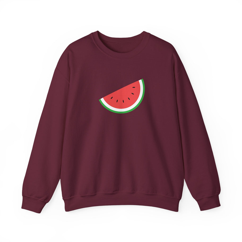 Palestine Freedom Melon Crewneck Sweatshirt - S / Maroon