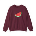 Palestine Freedom Melon Crewneck Sweatshirt - S / Maroon