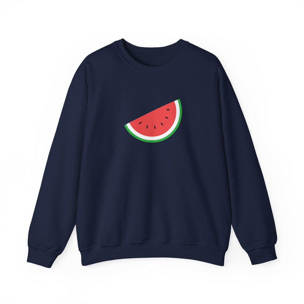 Palestine Freedom Melon Crewneck Sweatshirt - S / Navy