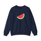 Palestine Freedom Melon Crewneck Sweatshirt - S / Navy