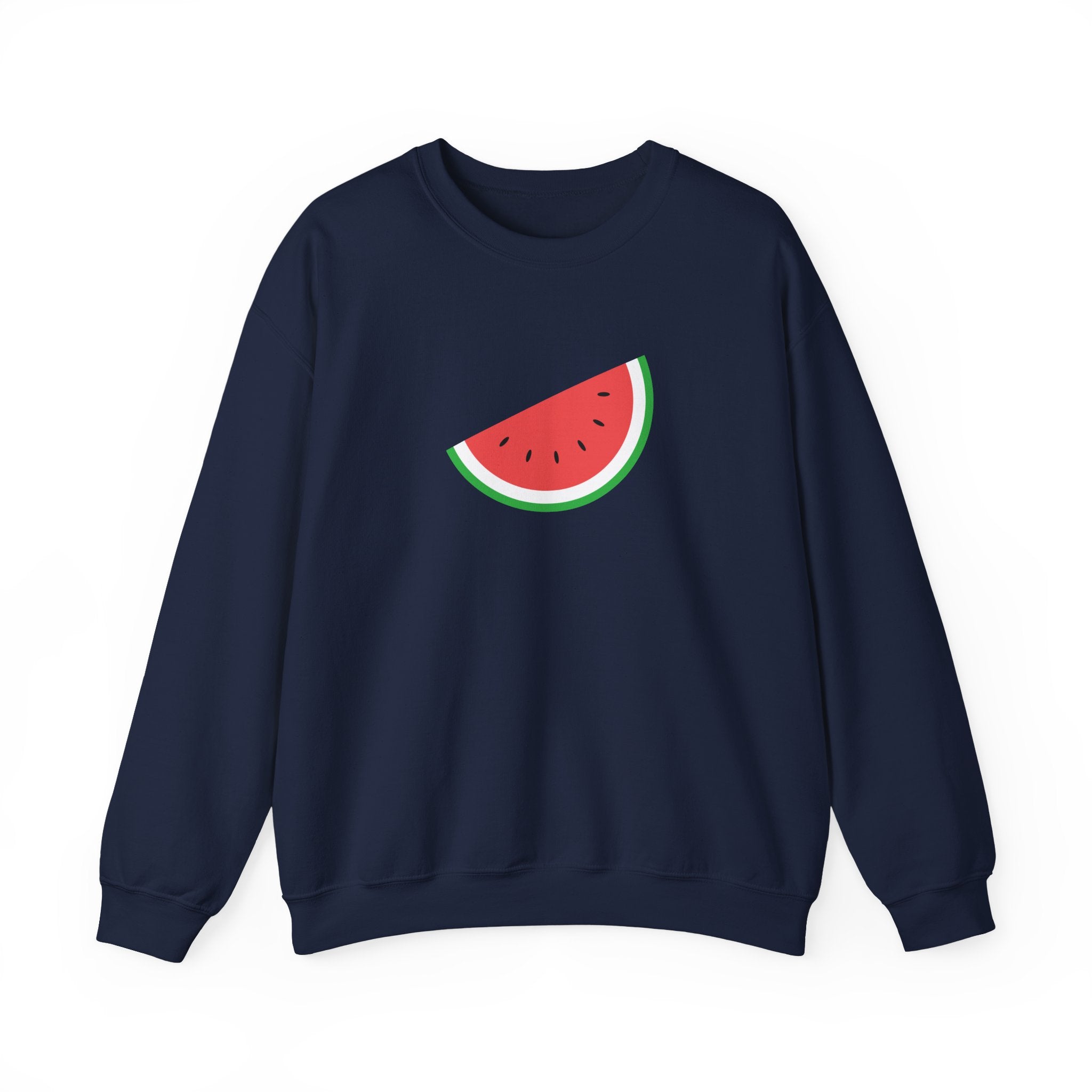 Palestine Freedom Melon Crewneck Sweatshirt - S / Navy