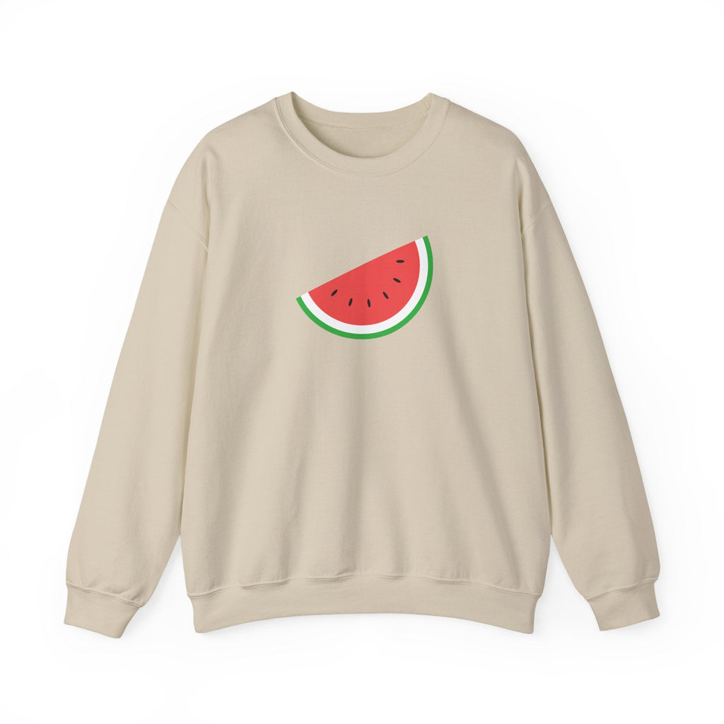 Palestine Freedom Melon Crewneck Sweatshirt - S / Sand