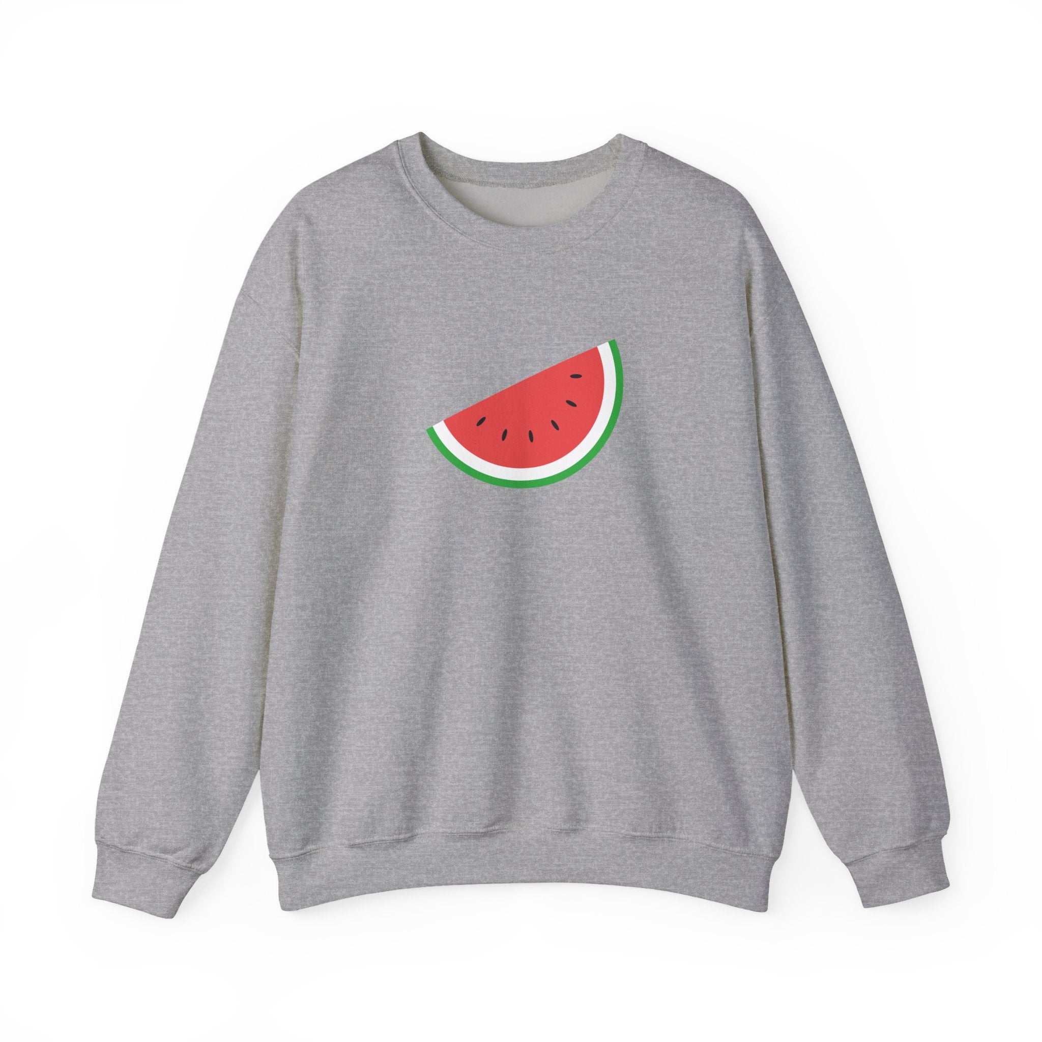 Palestine Freedom Melon Crewneck Sweatshirt - S / Sport Grey