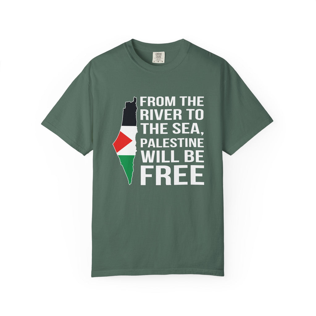 Palestine Freedom Unisex T-Shirt - Blue Spruce / S