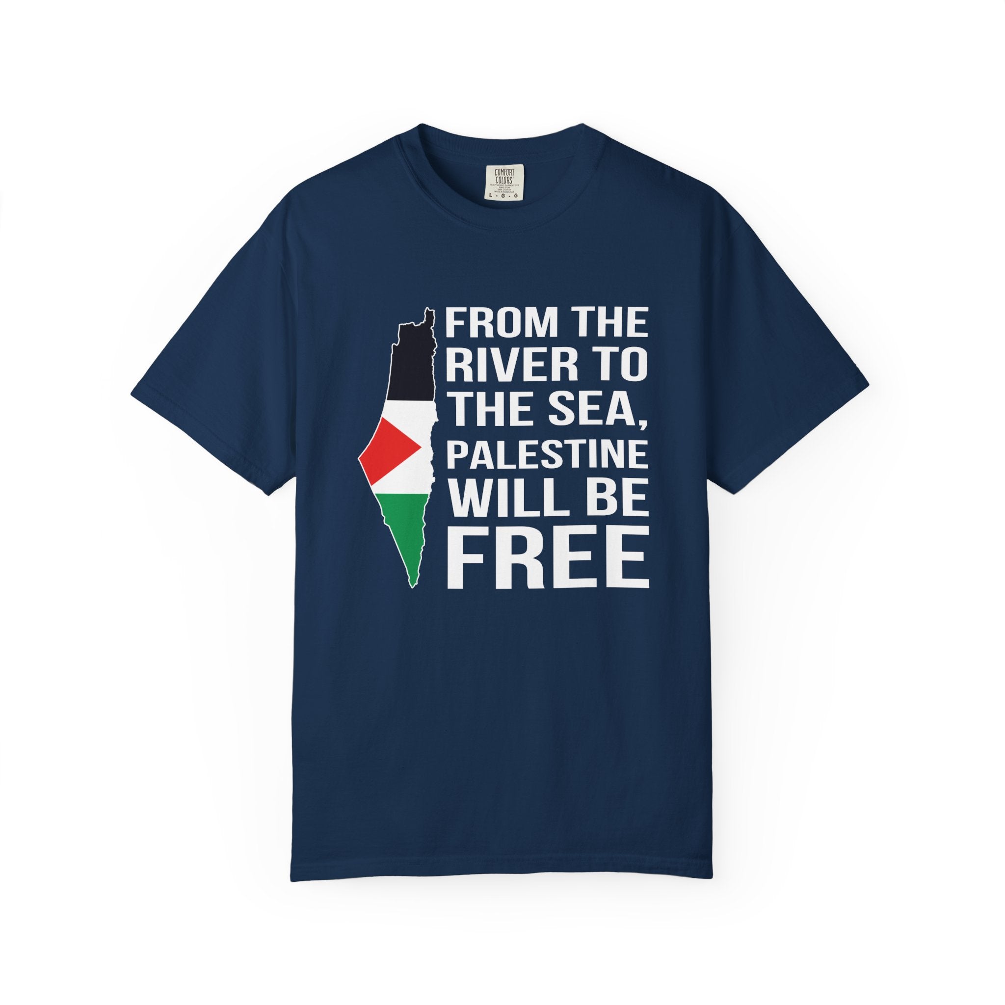 Palestine Freedom Unisex T-Shirt - Navy / S