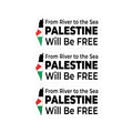 Palestine Freedom Vinyl Sticker - 3’’ x 4’’ / Kiss-Cut / Satin - Paper products