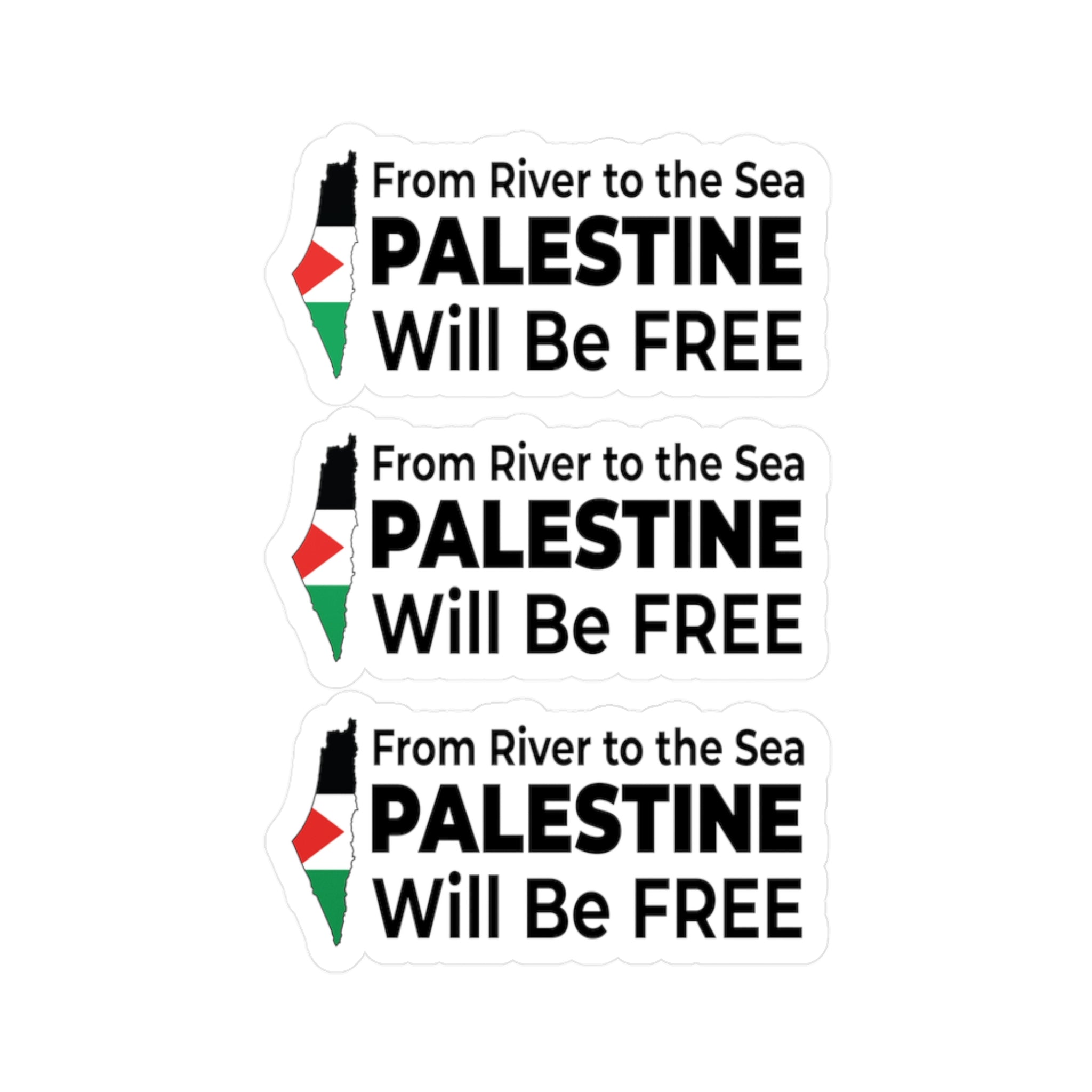 Palestine Freedom Vinyl Sticker - 3’’ x 4’’ / Kiss-Cut / Satin - Paper products