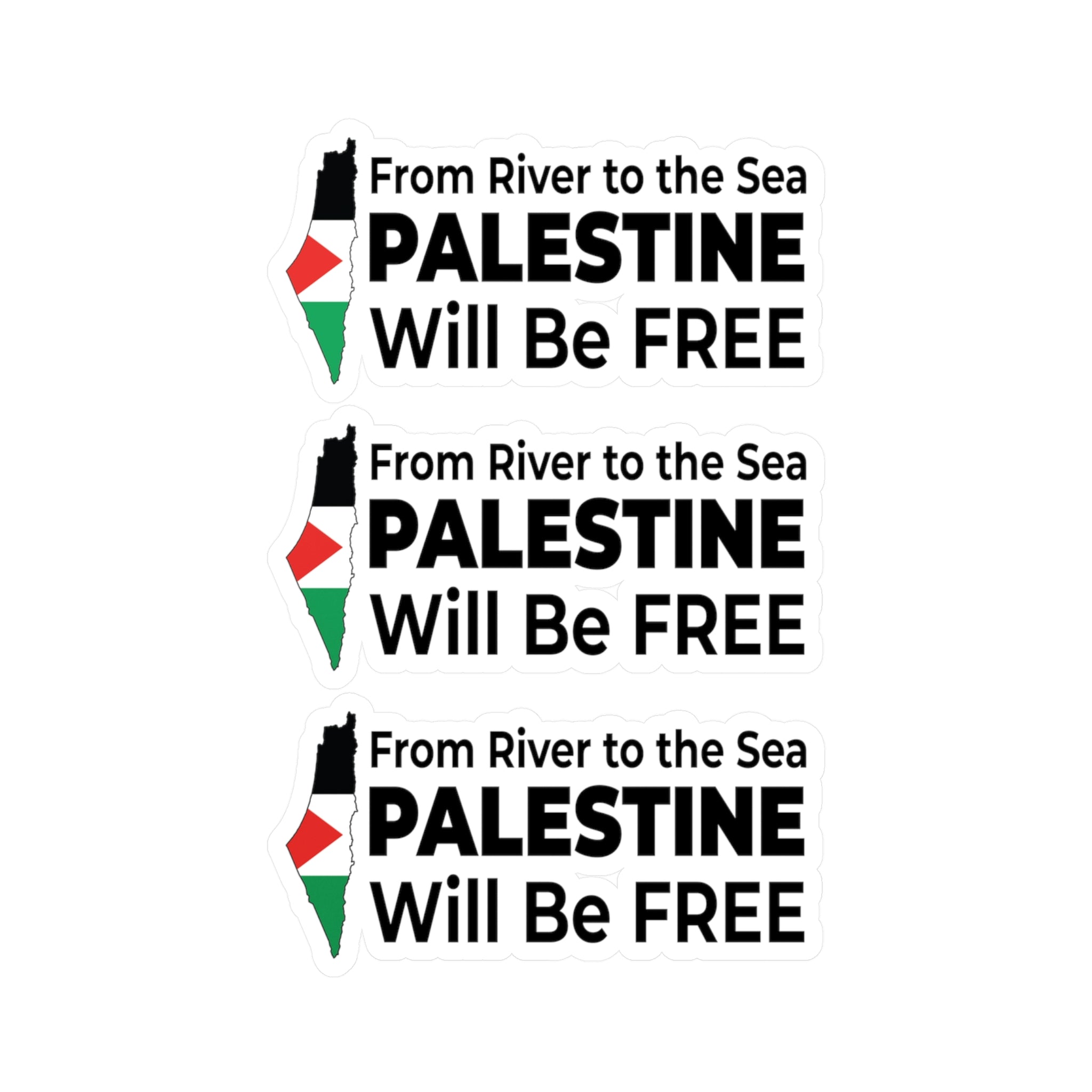 Palestine Freedom Vinyl Sticker - 4’’ x 6’’ / Kiss-Cut / Satin - Paper products