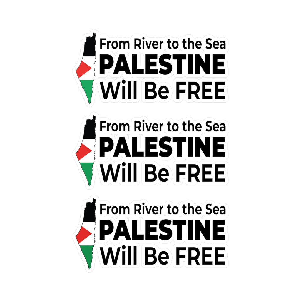 Palestine Freedom Vinyl Sticker - 8’’ x 10’’ / Kiss-Cut / Satin - Paper products