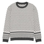 Palestine Keffiyeh Classic Fit Knitted Crew Neck Sweater - 2XL - Knitwear
