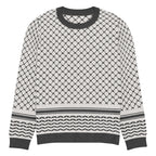 Palestine Keffiyeh Classic Fit Knitted Crew Neck Sweater - 2XS - Knitwear