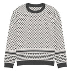 Palestine Keffiyeh Classic Fit Knitted Crew Neck Sweater - 3XL - Knitwear