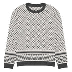 Palestine Keffiyeh Classic Fit Knitted Crew Neck Sweater - L - Knitwear