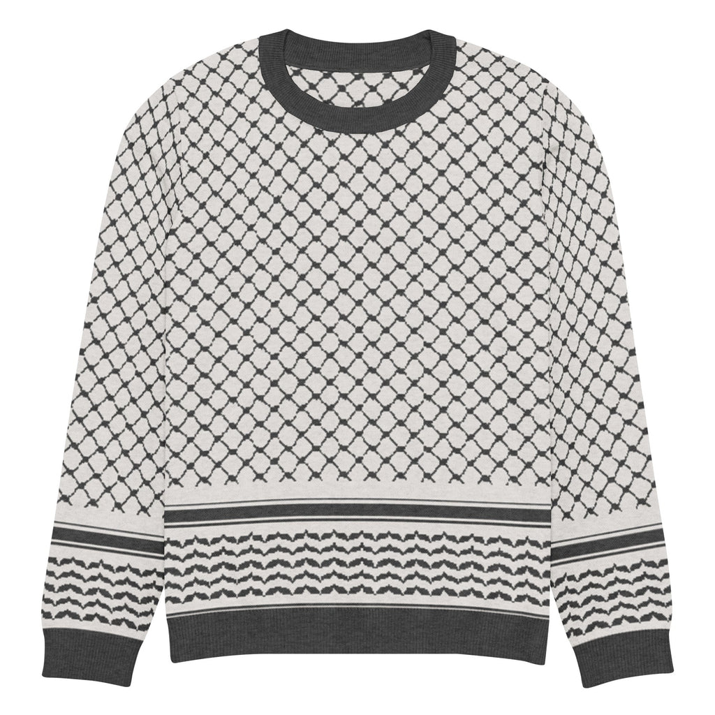Palestine Keffiyeh Classic Fit Knitted Crew Neck Sweater - S - Knitwear