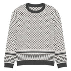 Palestine Keffiyeh Classic Fit Knitted Crew Neck Sweater - XL - Knitwear