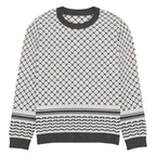 Palestine Keffiyeh Classic Fit Knitted Crew Neck Sweater - XS - Knitwear