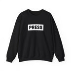 Palestine PRESS Crewneck Sweatshirt - S / Black