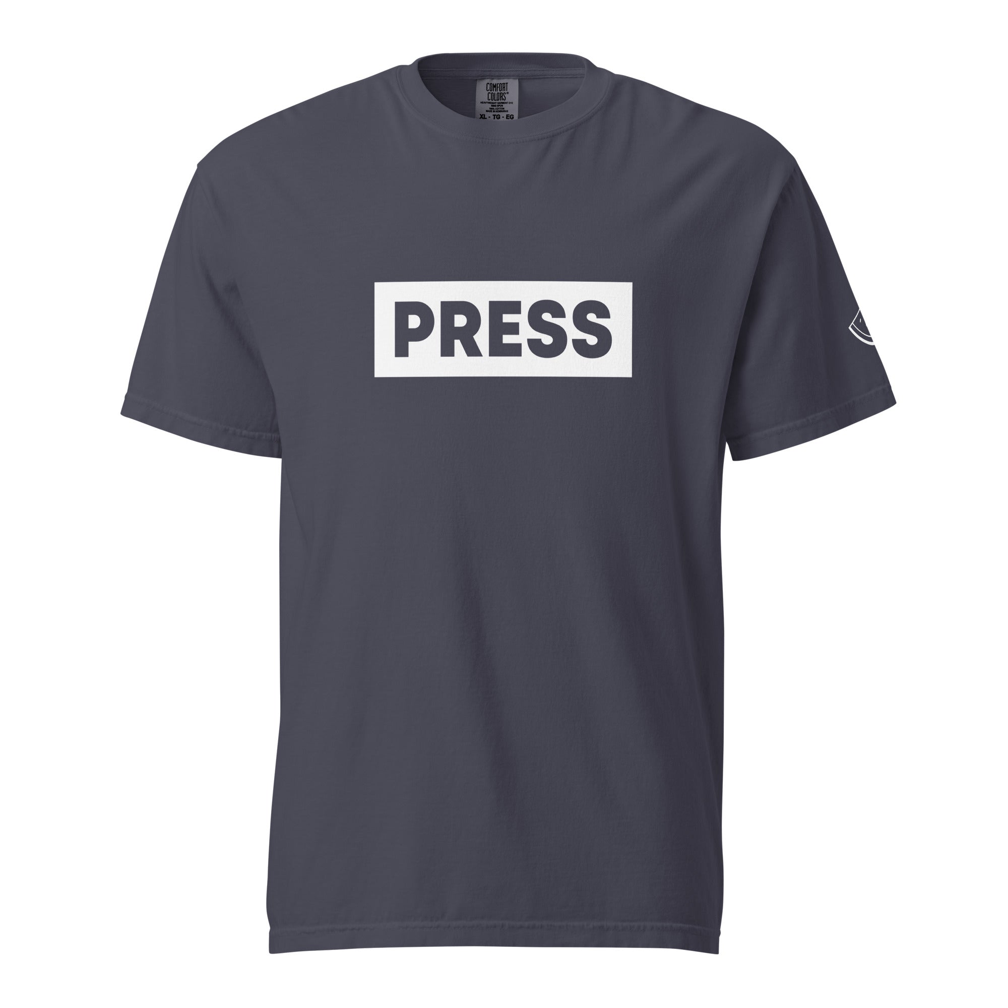 Palestine PRESS Unisex Heavyweight T-Shirt - Navy / S