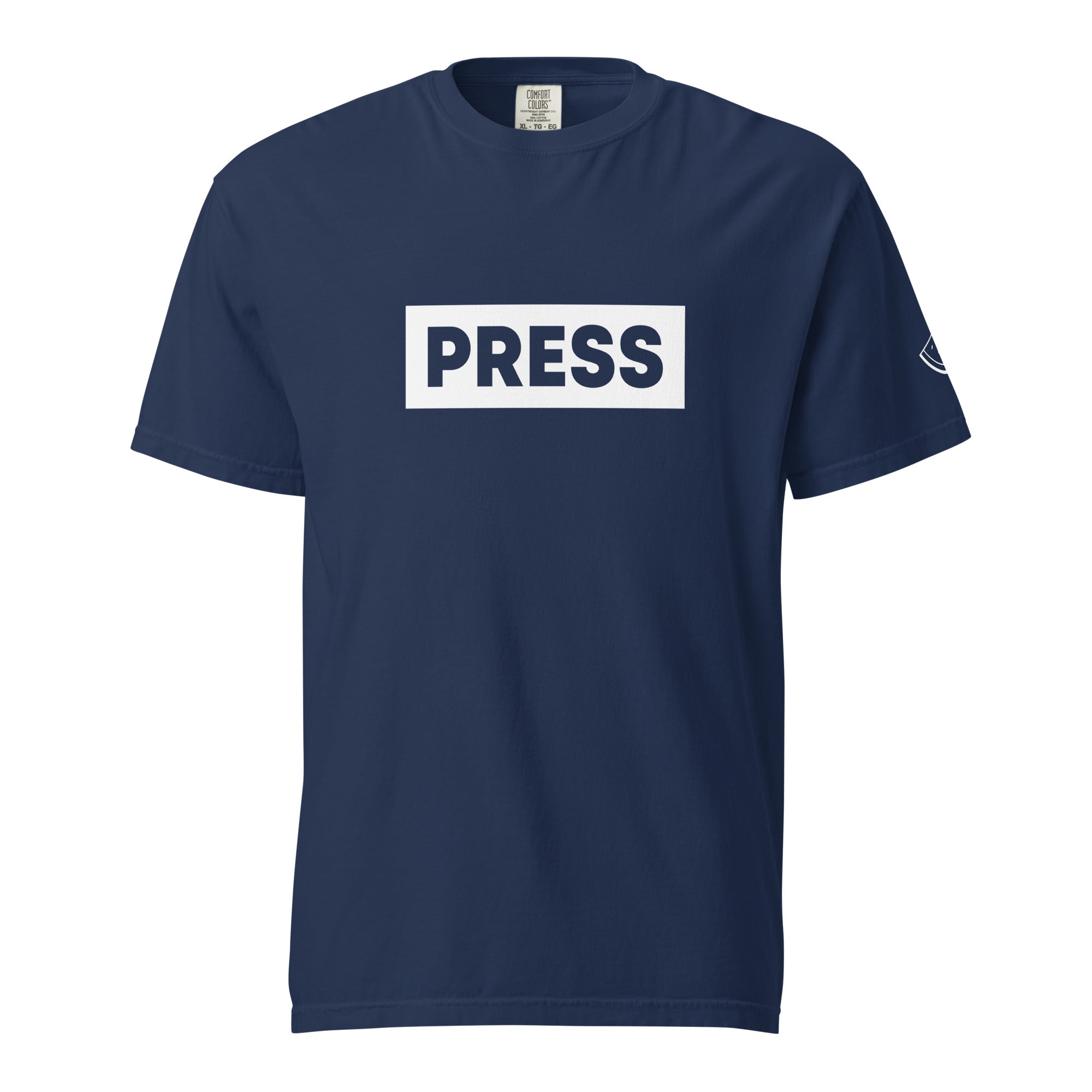 Palestine PRESS Unisex Heavyweight T-Shirt - True Navy / S