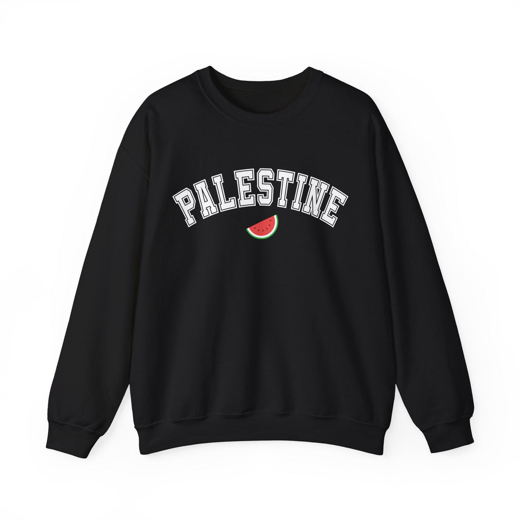 Palestine Varsity Crewneck Sweatshirt - S / Black