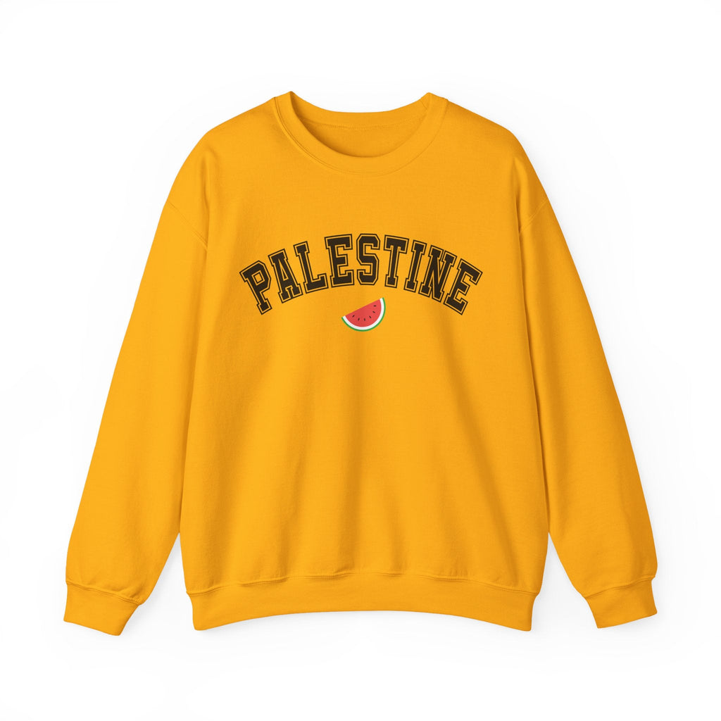 Palestine Varsity Crewneck Sweatshirt - S / Gold