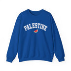 Palestine Varsity Crewneck Sweatshirt - S / Royal