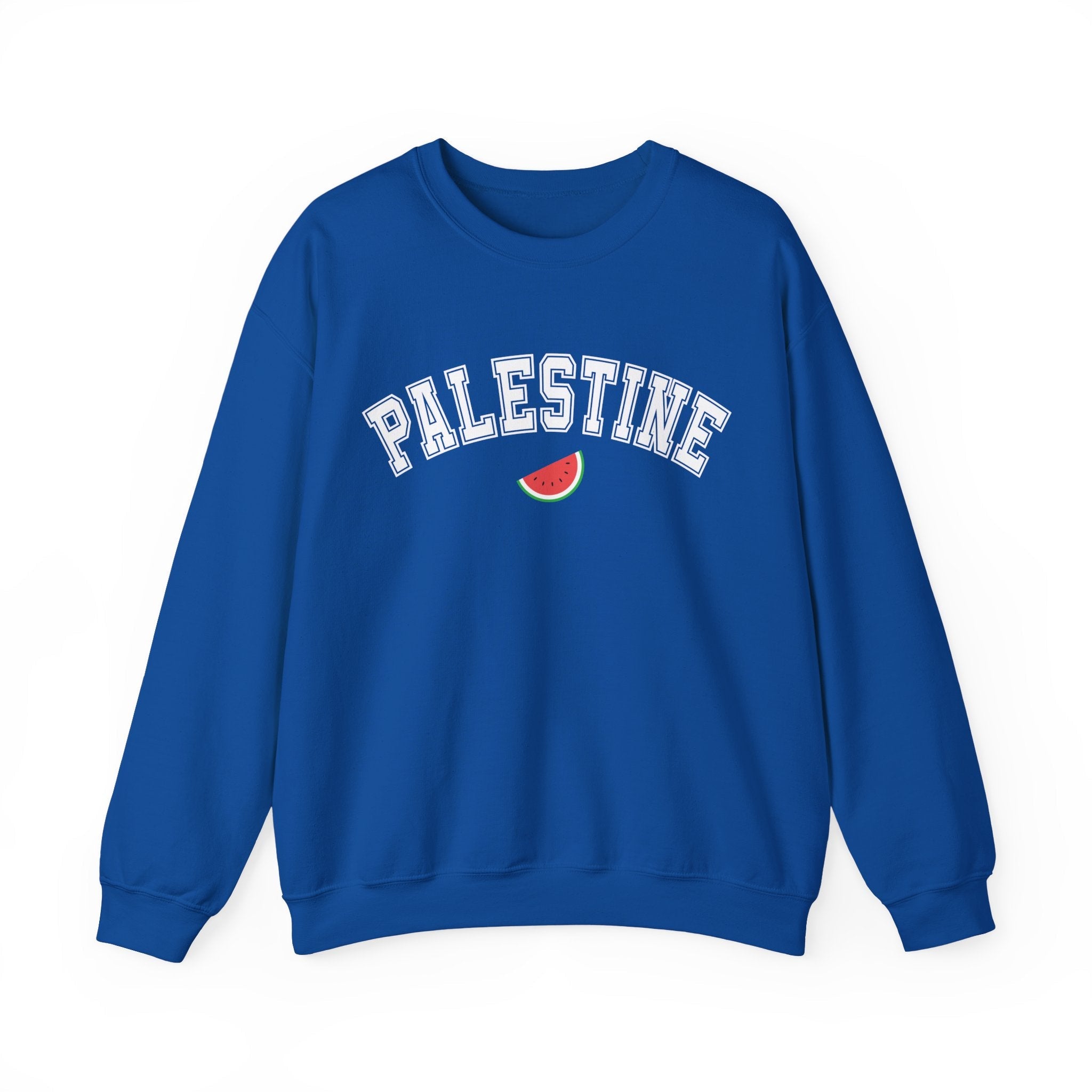 Palestine Varsity Crewneck Sweatshirt - S / Royal