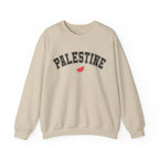 Palestine Varsity Crewneck Sweatshirt - S / Sand