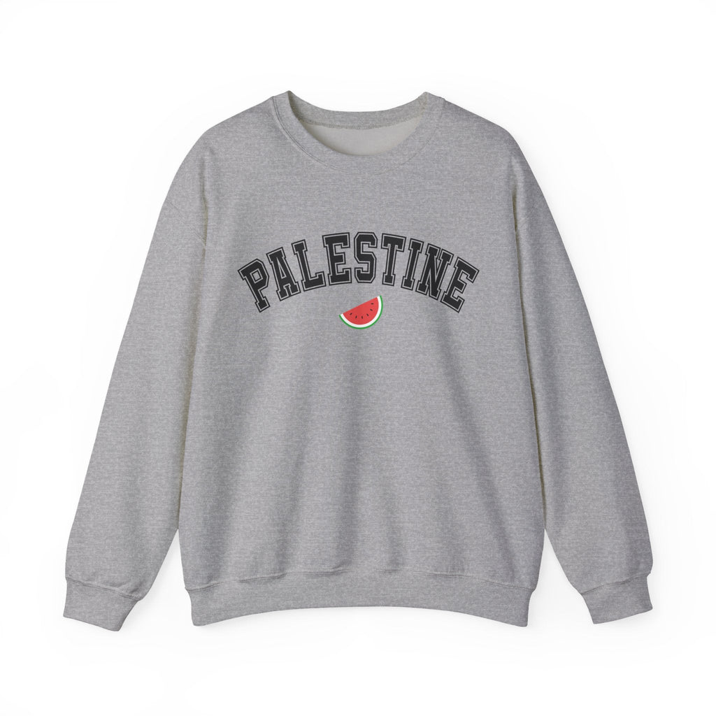Palestine Varsity Crewneck Sweatshirt - S / Sport Grey
