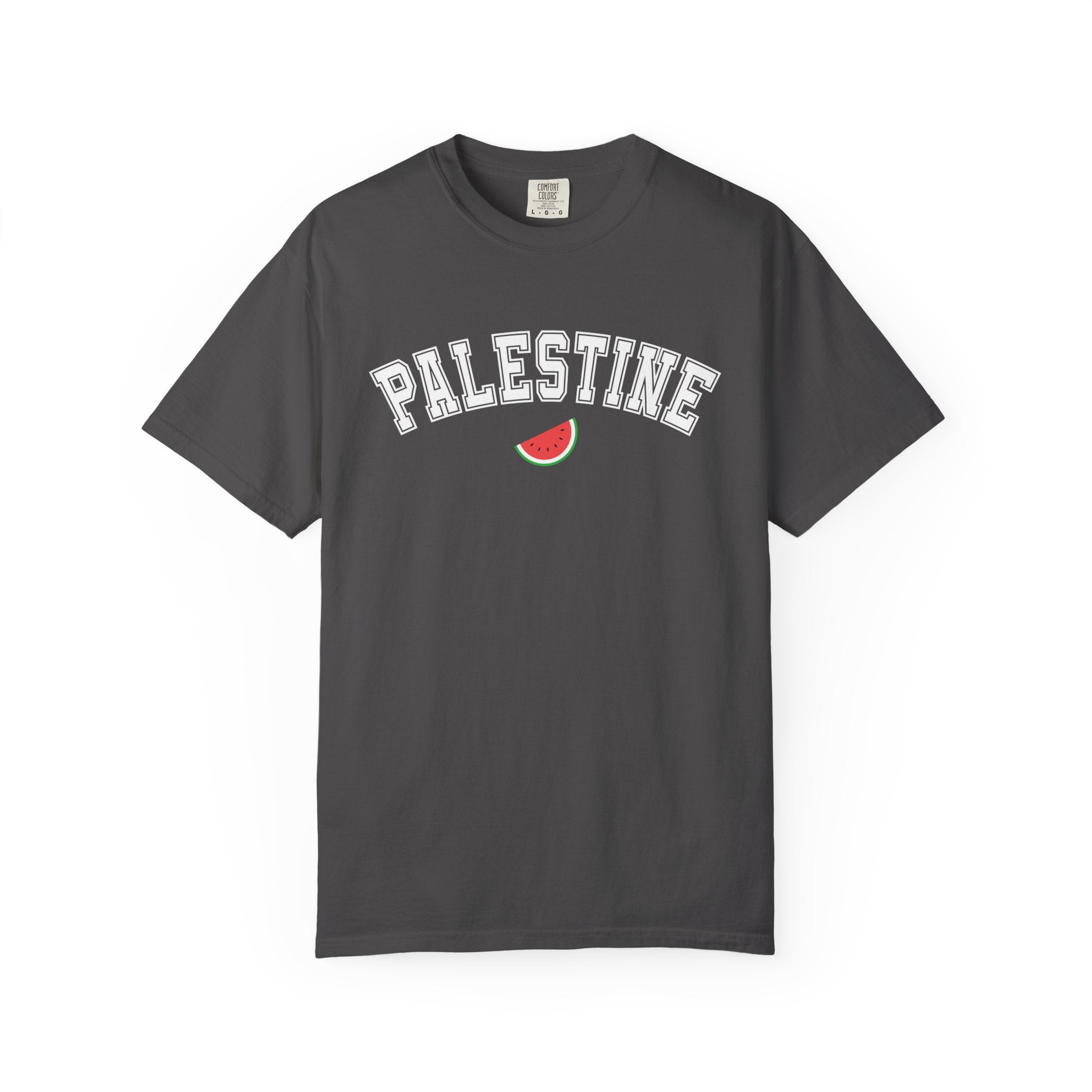 Palestine Varsity Unisex T-Shirt - Graphite / S