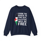 Palestinian Freedom Crewneck Sweatshirt - S / Navy