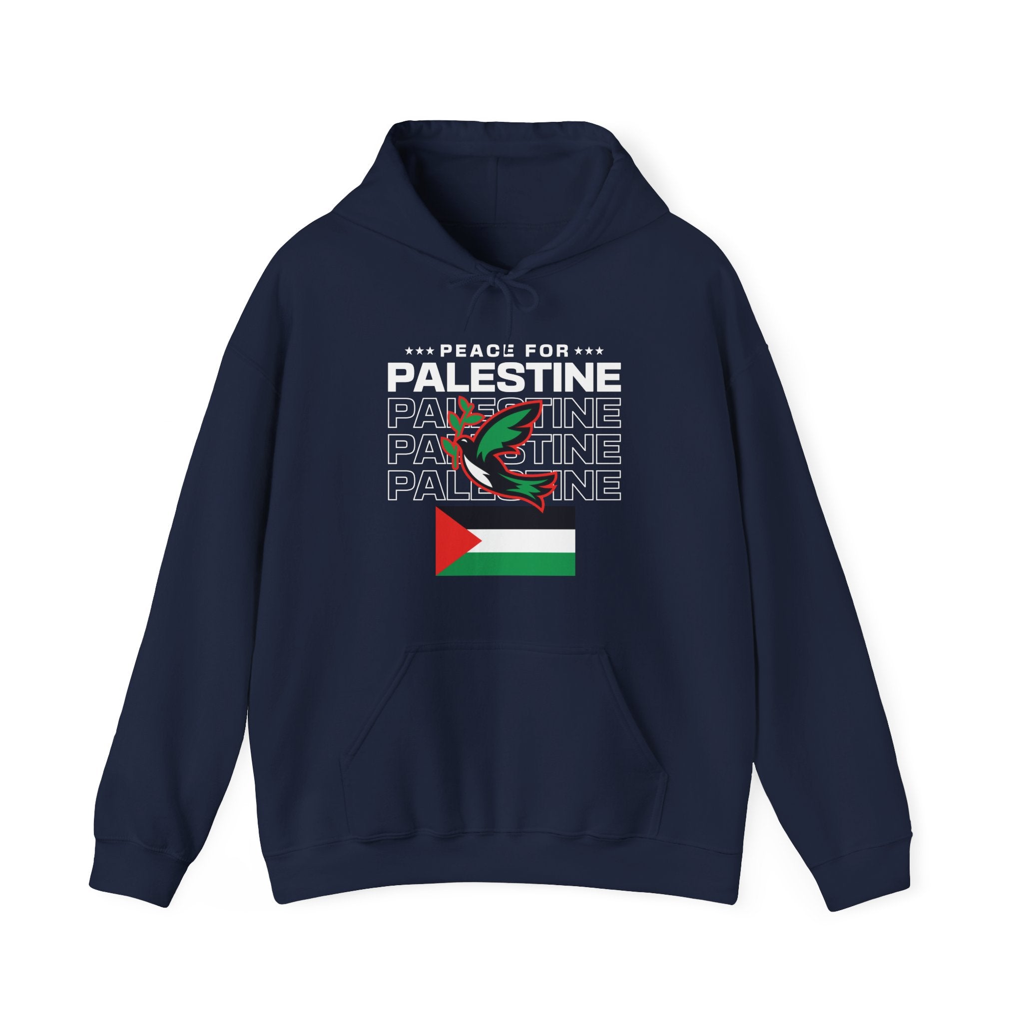 Peace for Palestine Classic Hoodie - Navy / S